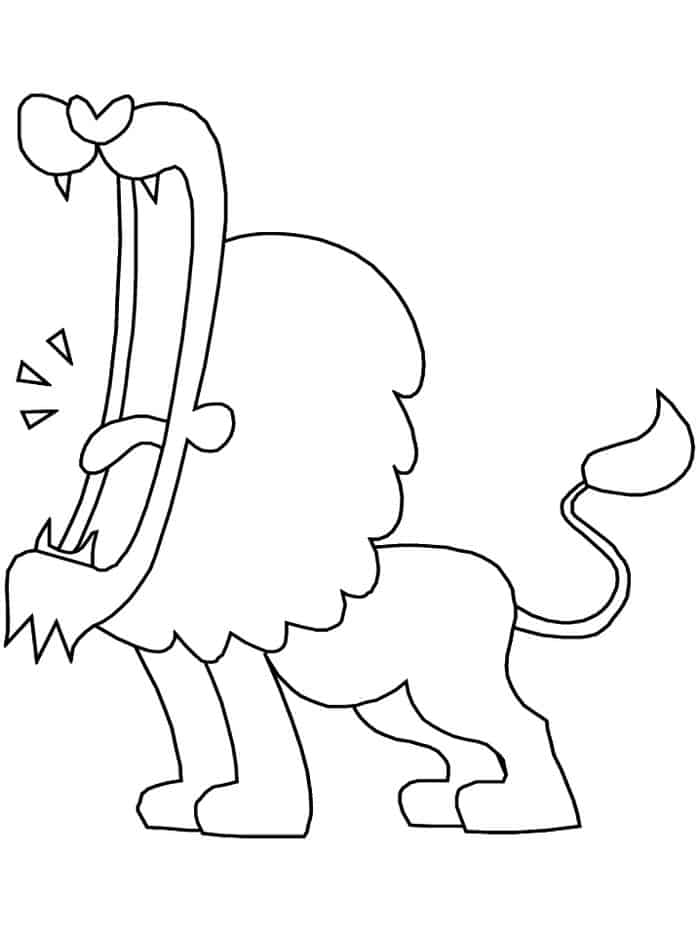 Lion Coloring Pages For Toddlers