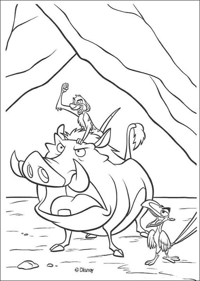 Lion King Characters Coloring Pages