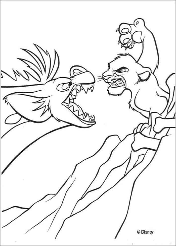 Lion King Coloring Pages Free Kids