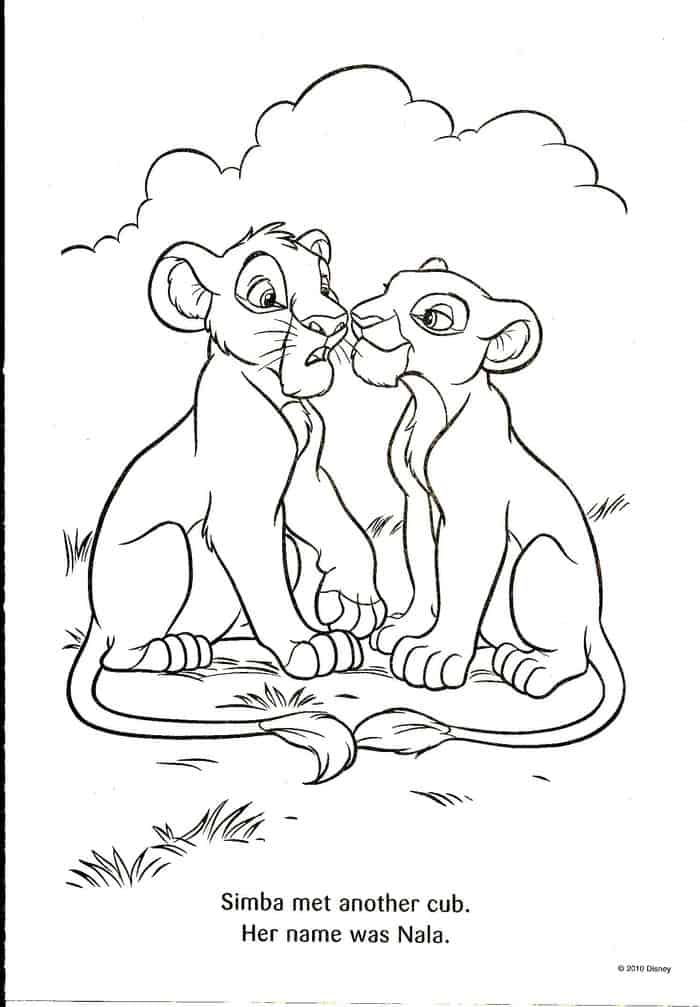 Lion King Coloring Pages Simba And Nala