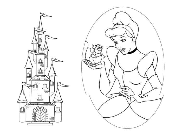 Princess Castle Coloring Pages