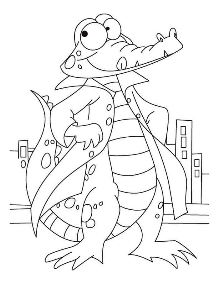 Printable Alligator Coloring Pages