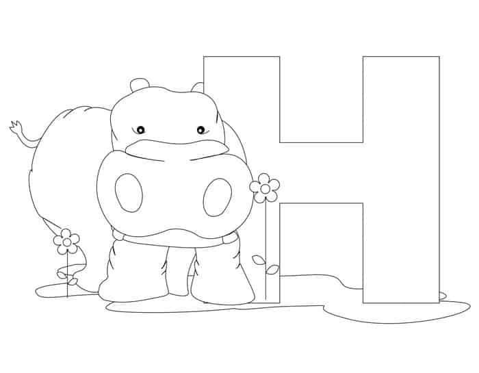 Printable Animal Alphabet Coloring Pages