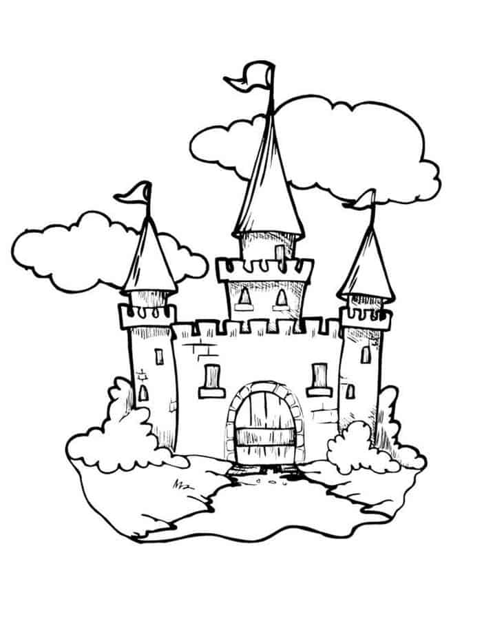 Printable Castle Coloring Pages