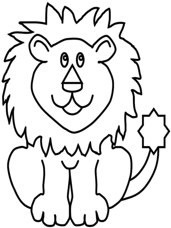 Printable Lion Coloring Pages