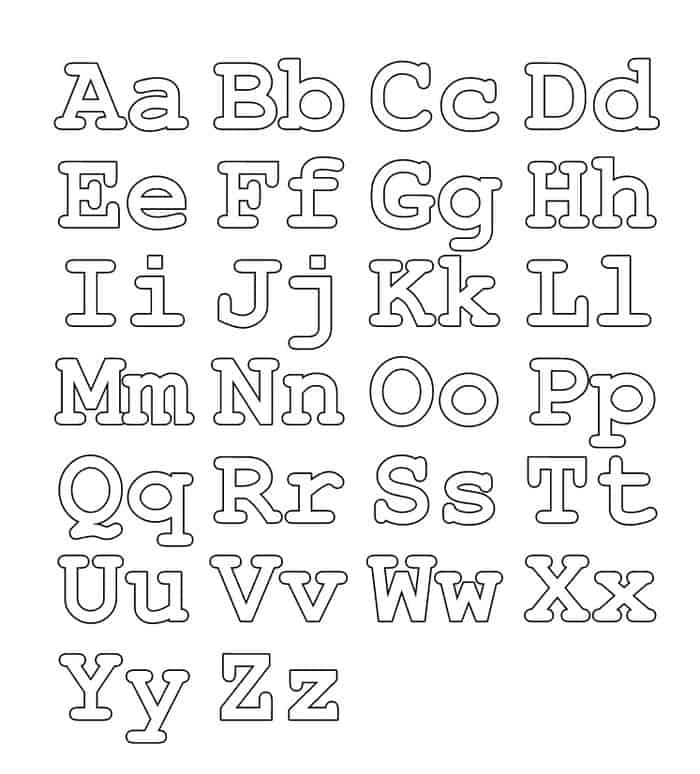 Spanish Alphabet Coloring Pages