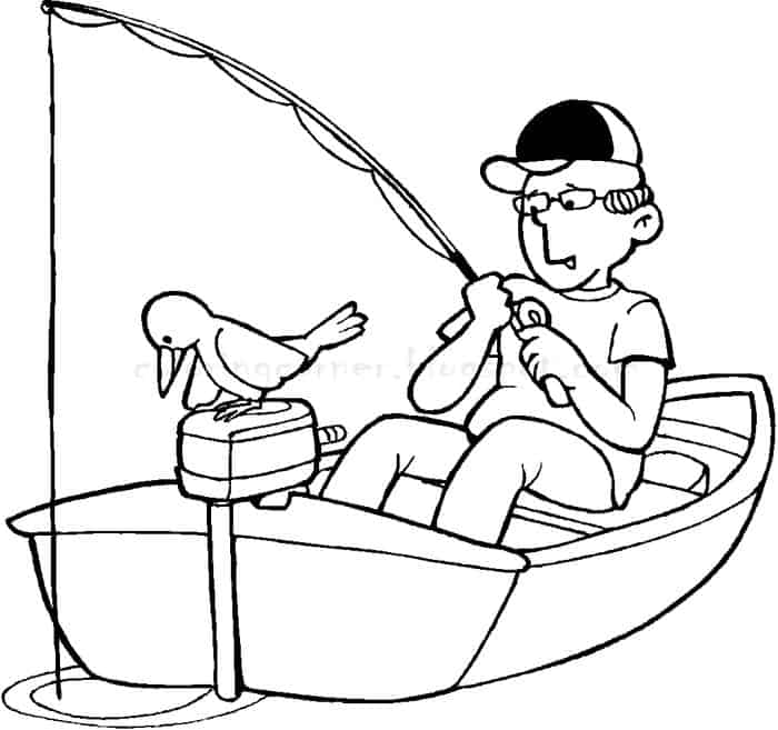 Tackle Fishing Coloring Pages