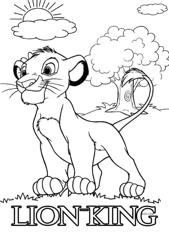 The Lion King Coloring Pages 1