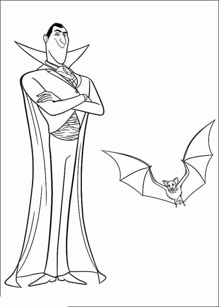 Vampire Bat Coloring Pages