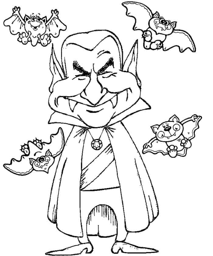 Vampire Bats Coloring Pages
