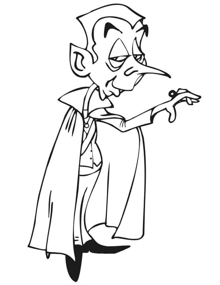Vampire Coloring Pages To Print