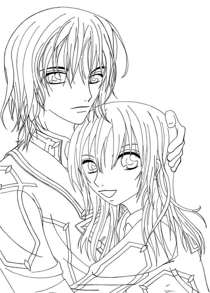 Vampire Knight Anime Coloring Pages