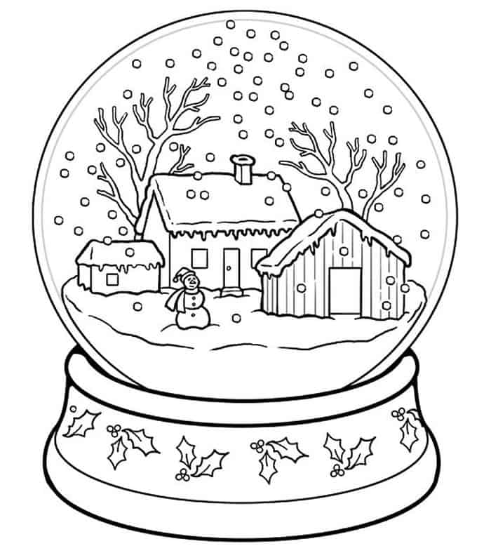 Winter Coloring Pages Adults