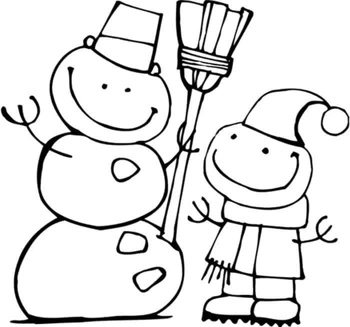 Winter Coloring Pages For Toddlers