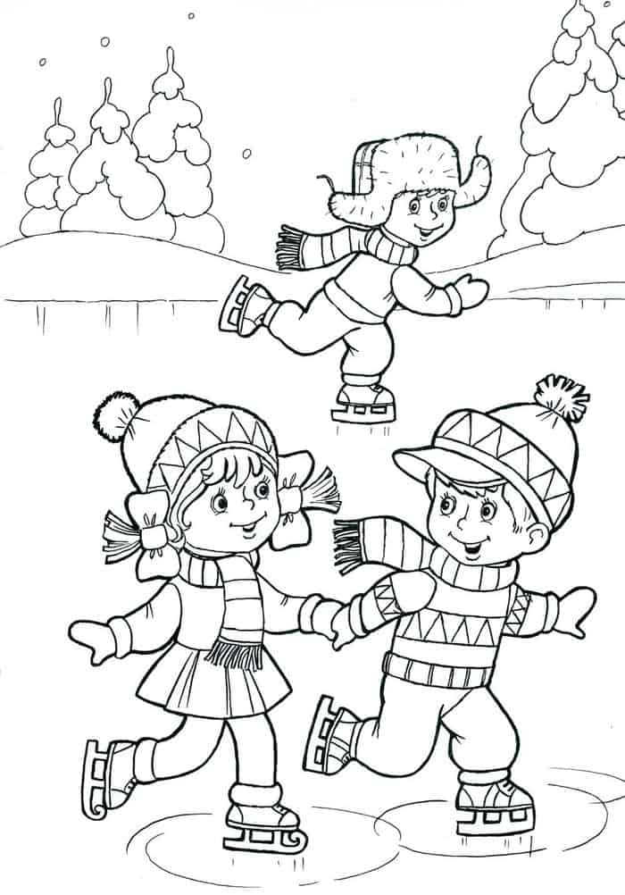 Winter Coloring Pages Free Printable
