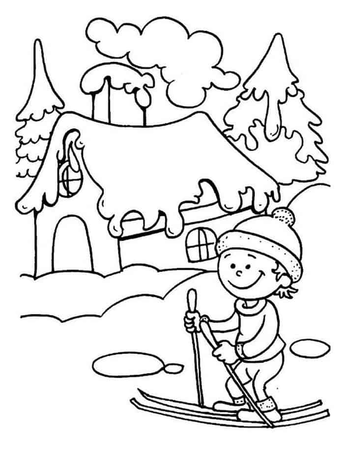 Winter Coloring Pages Free