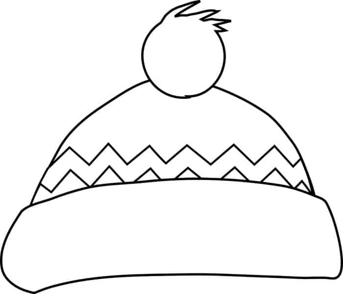 Winter Hat Coloring Pages