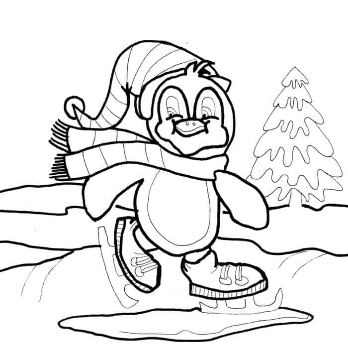 Winter Sports Coloring Pages