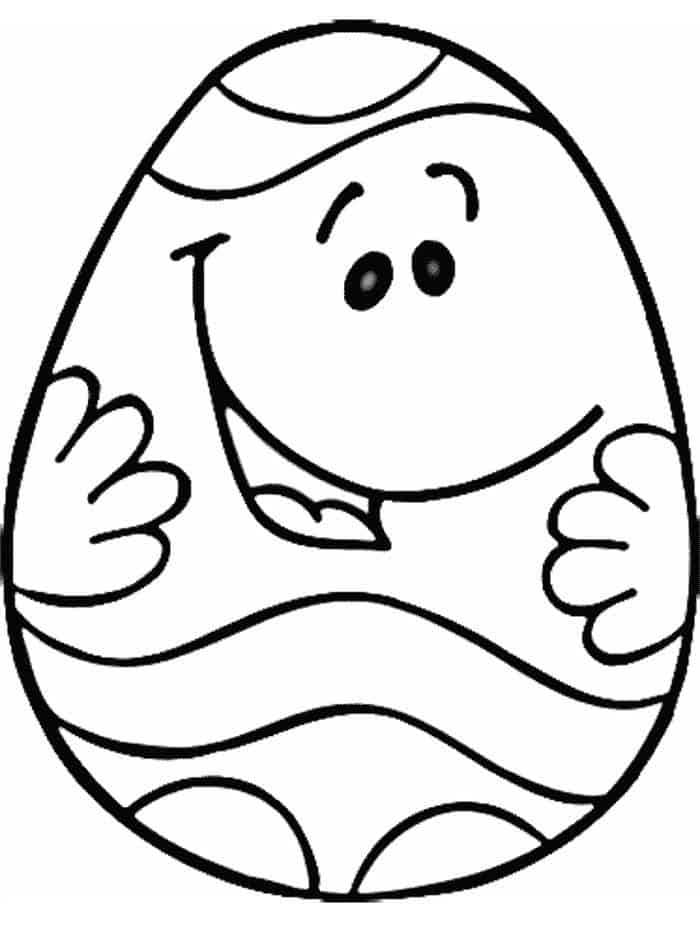 easter egg coloring pages for kids printable