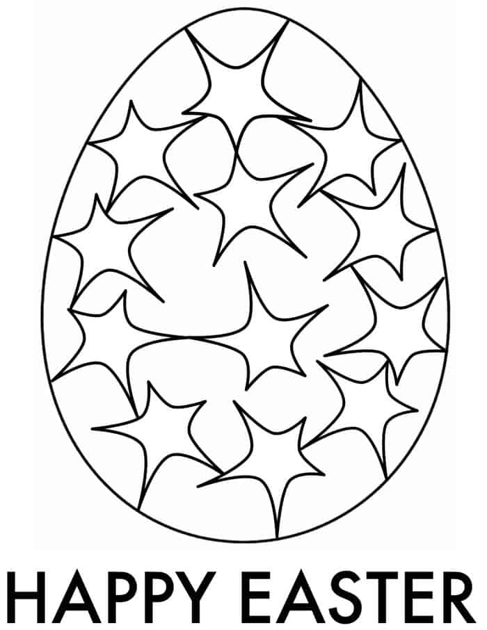 easter egg coloring pages for toddlers