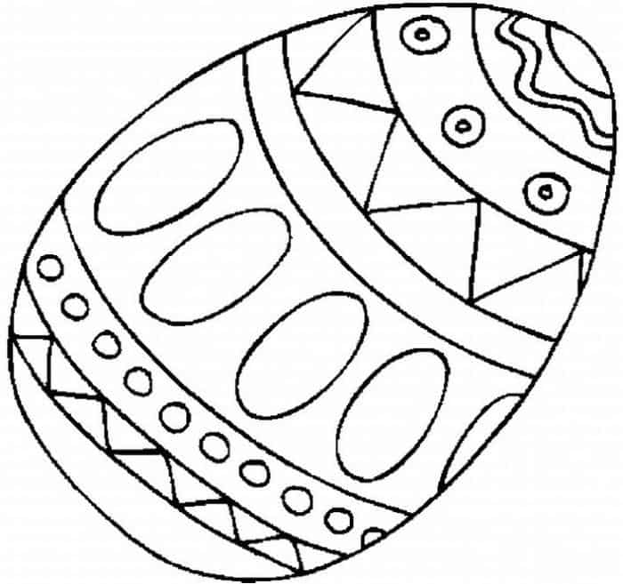 easter egg coloring pages kids