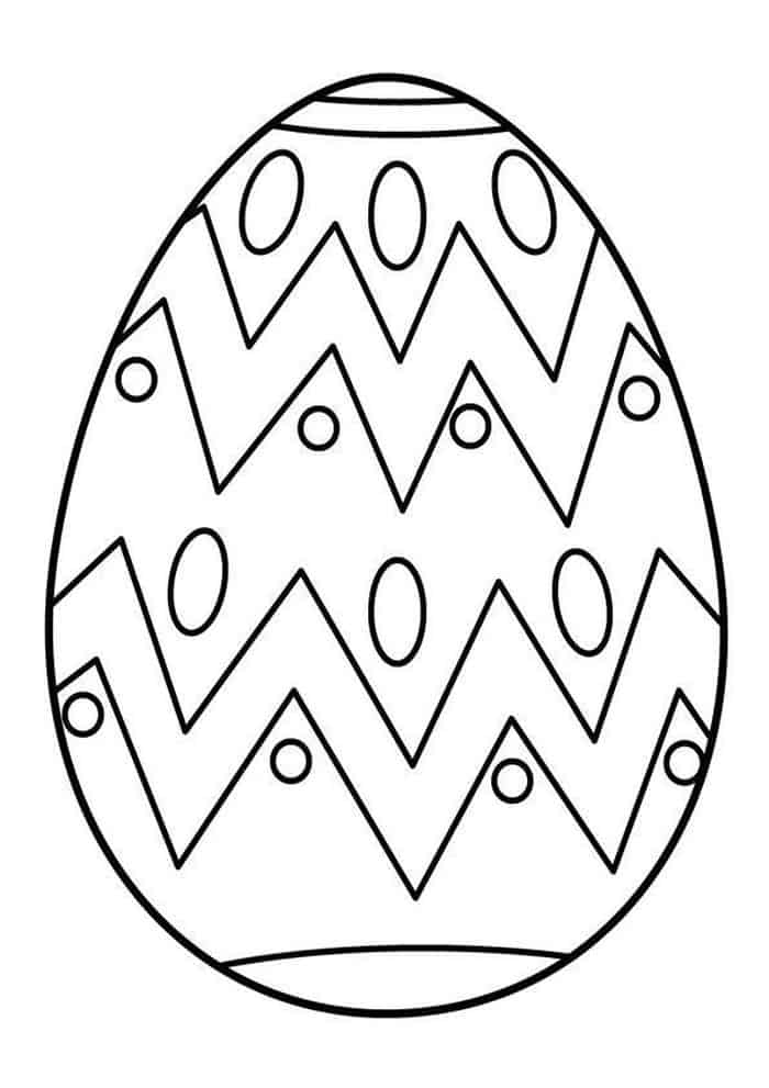 easter egg coloring pages printable