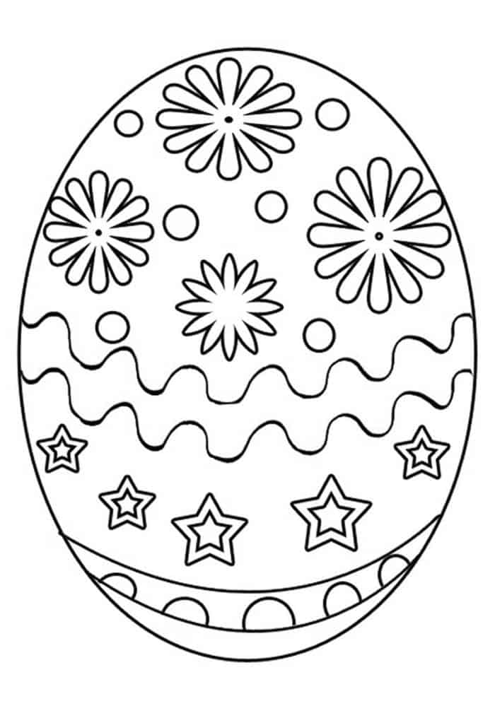 easter egg coloring pages