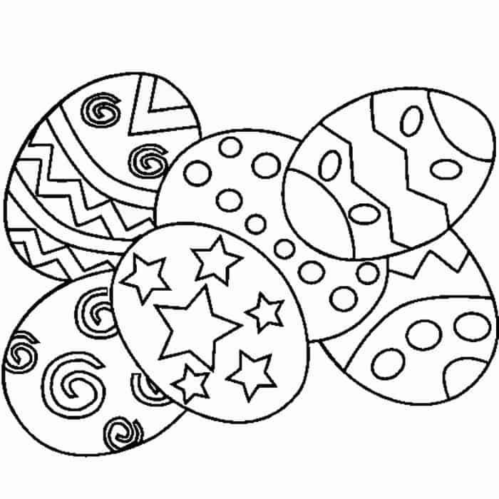 easter egg free coloring pages