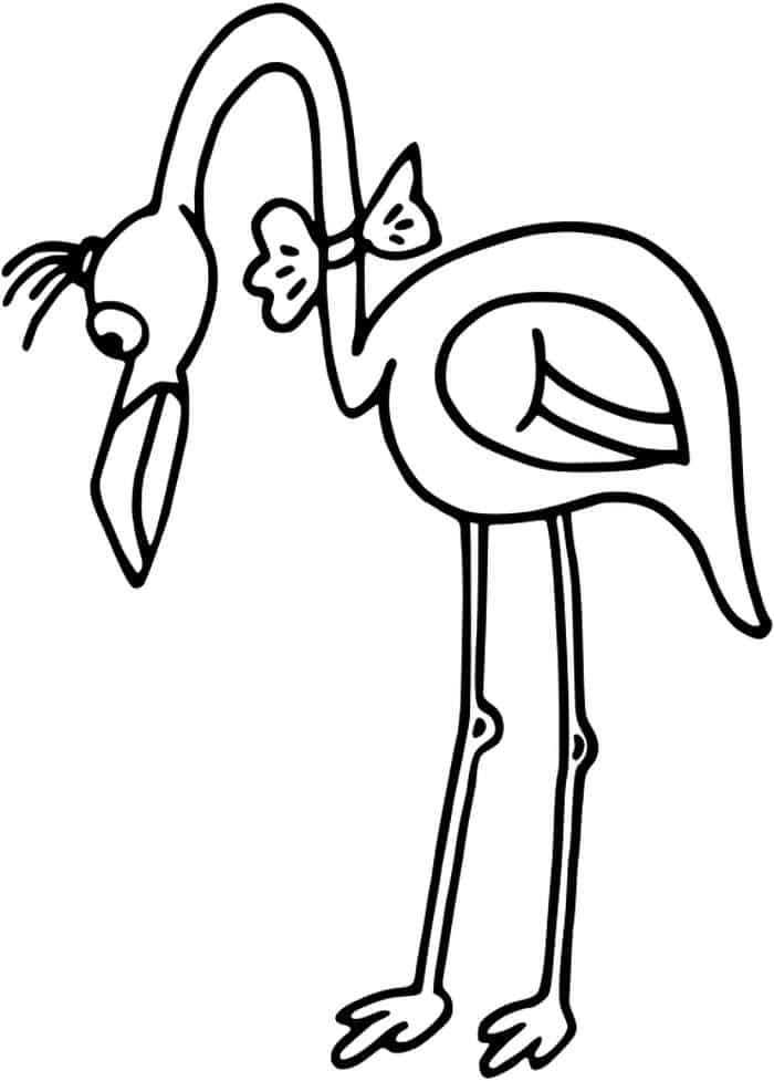 free printable flamingo coloring pages