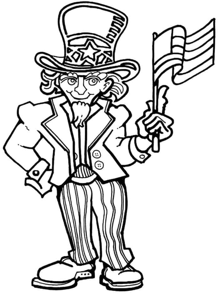4th Of July Printable Coloring Pages