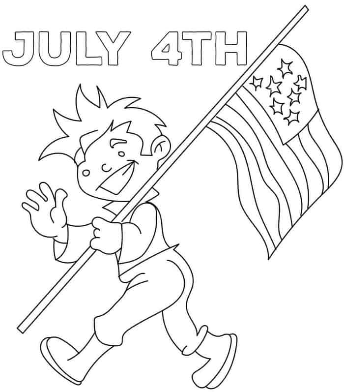 4th Of July Toddler Coloring Pages