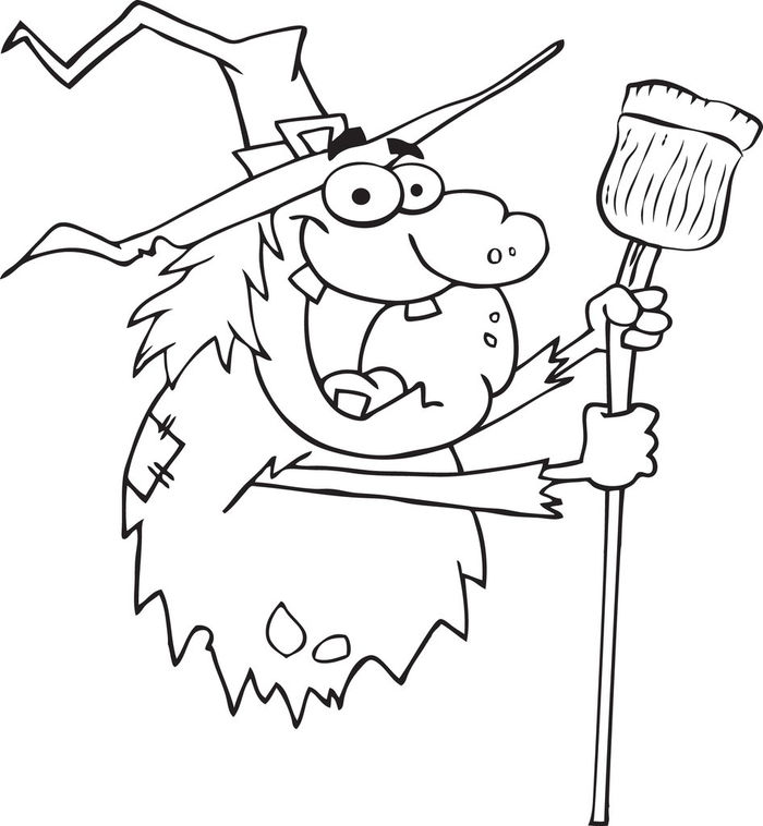 Adult Coloring Pages Witch
