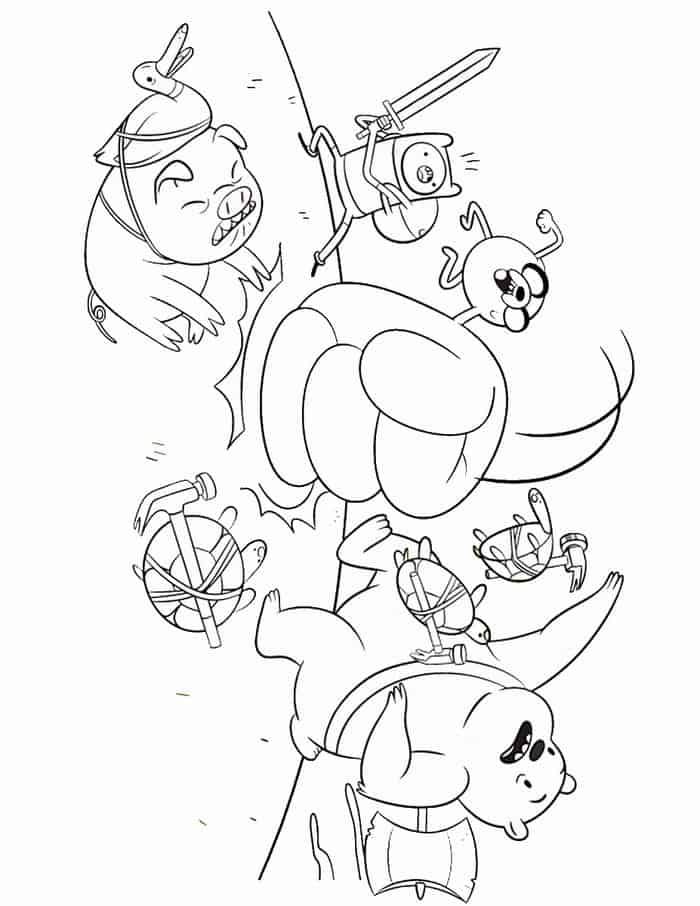 Adventure Time Coloring Pages Anime