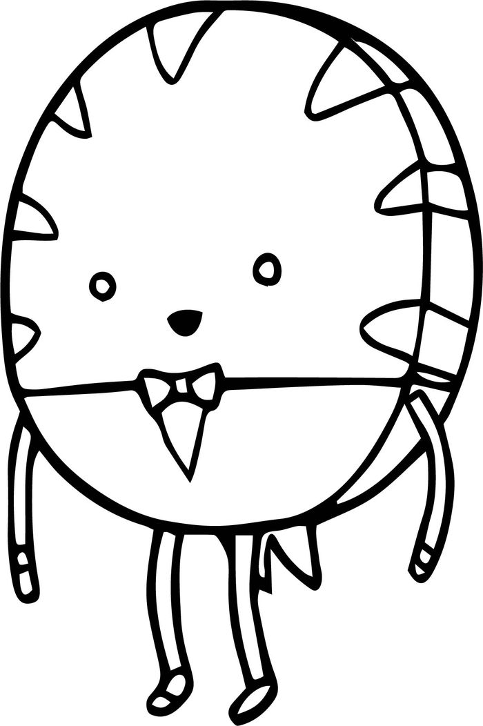 Adventure Time Coloring Pages Cake