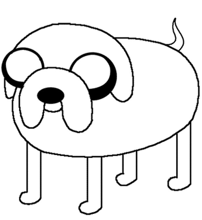 Adventure Time Coloring Pages Chibi Jake
