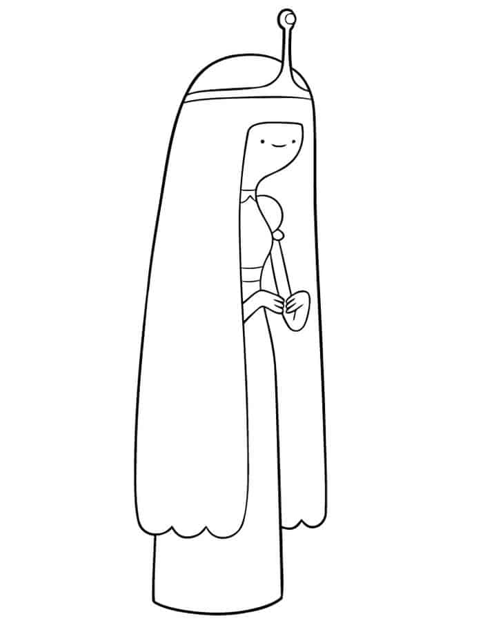 Adventure Time Princess Bubblegum Coloring Pages