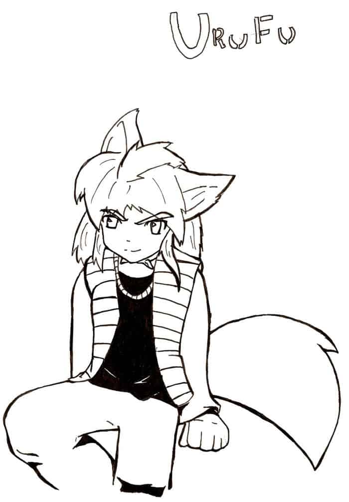 Ainme Werewolf Coloring Pages