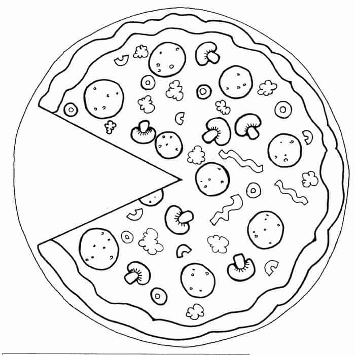 Alexia Pizza Coloring Pages