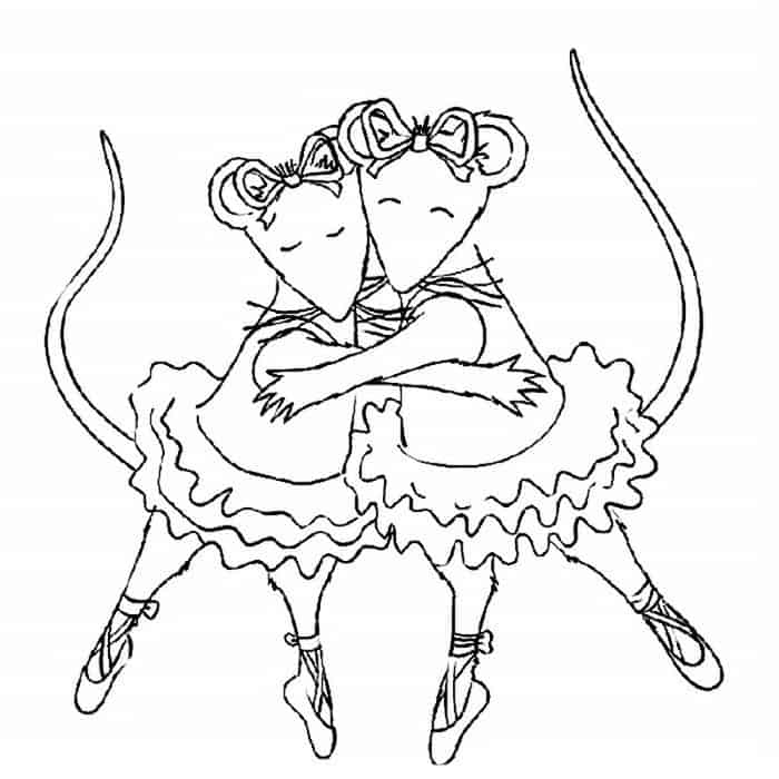 Angelina Ballerina Coloring Pages