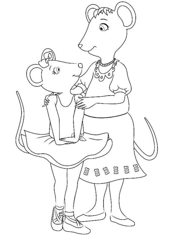 Angelina The Ballerina Coloring Pages