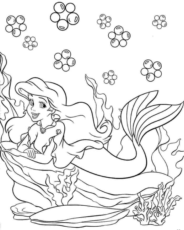 Ariel Coloring Pages Printable