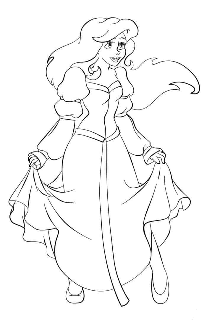 Ariel Coloring Pages To Print