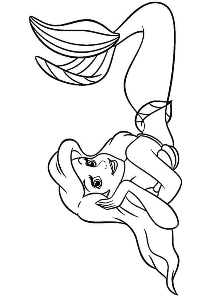 Ariel The Little Mermaid Coloring Pages