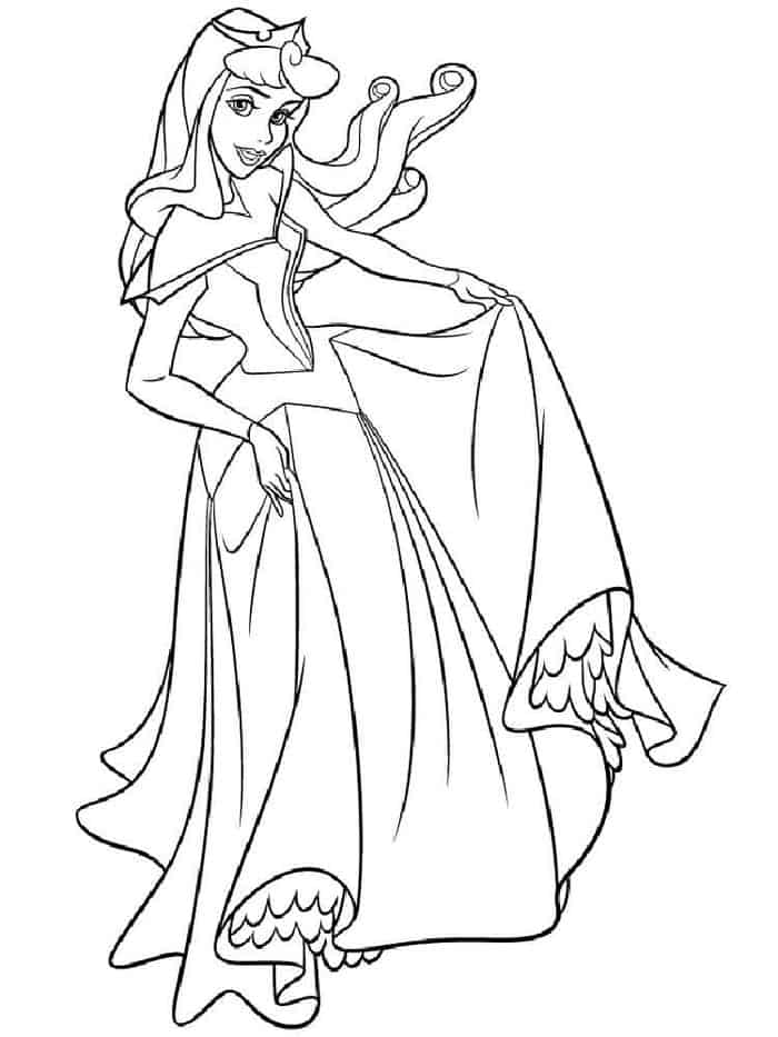Aurora Disney Princess Coloring Pages
