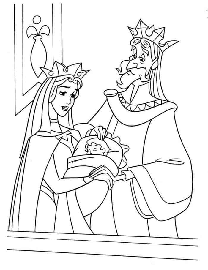 Baby Aurora Coloring Pages