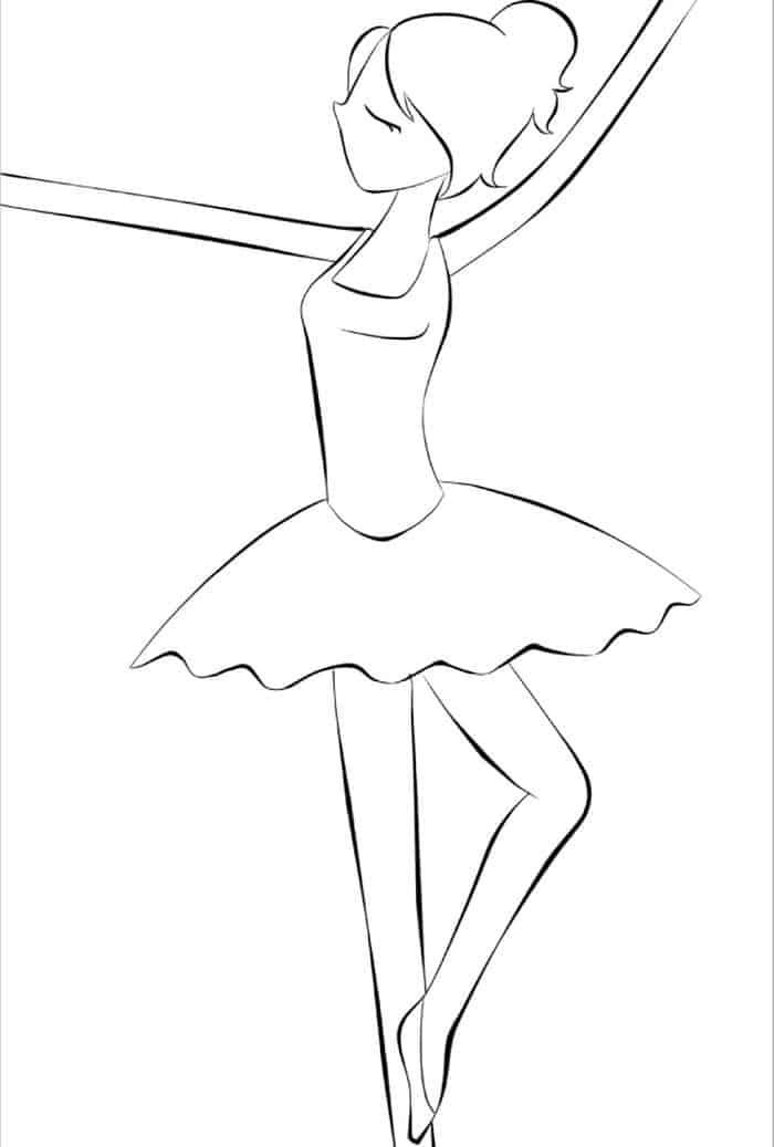 Ballerina Coloring Pages For Girls