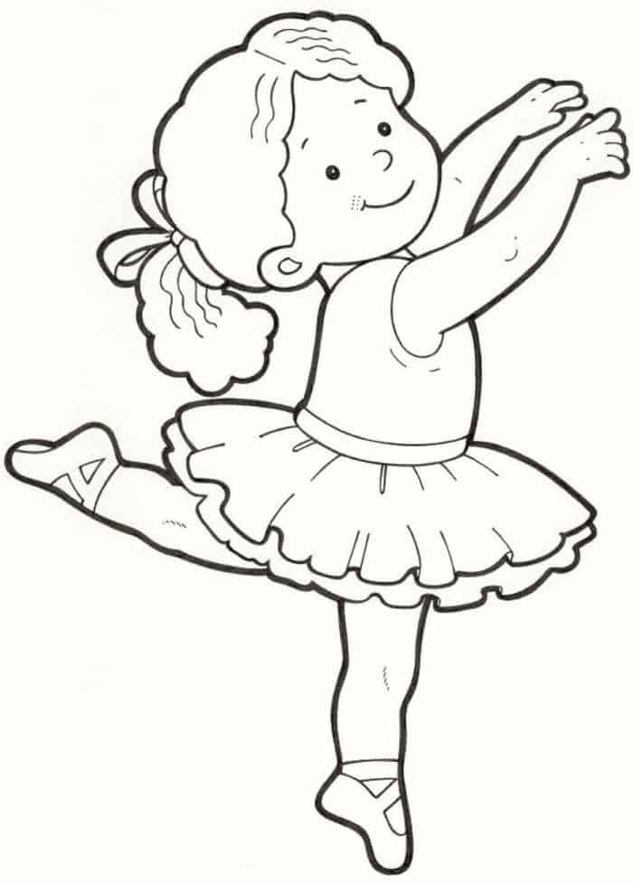 Ballerina Coloring Pages For Kids