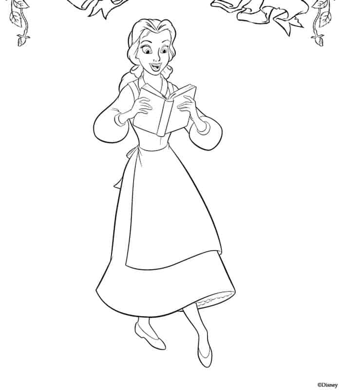 Belle Disney Coloring Pages