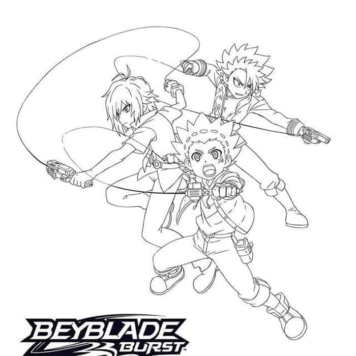 Beyblade Burst Coloring Pages Valtryek