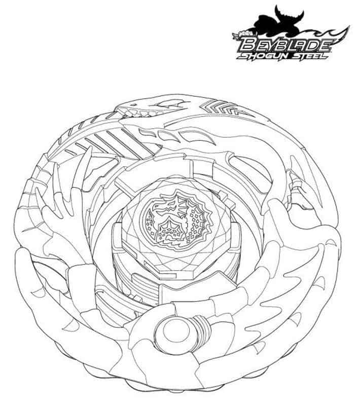 Beyblade Coloring Pages For Kids
